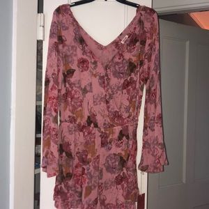 Massimo flower romper (mauve)